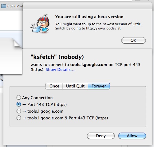 Diable Updates Little Snitch